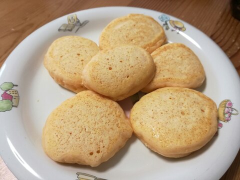 【手づかみ食べ】野菜ジュースでパンケーキ♥